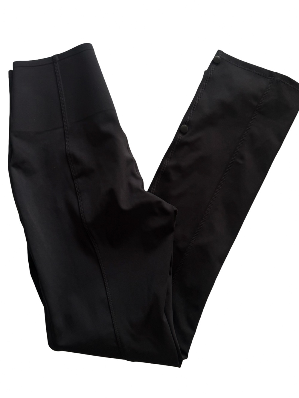 Halara Sculpt Tummy Control High Rise Black Flare Leggings Pants Size S 7/8